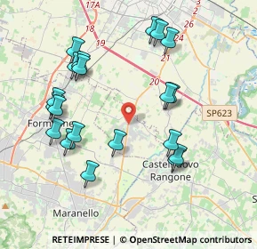 Mappa Via San Quasimodo, 41051 Castelnuovo Rangone MO, Italia (4.152)