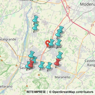 Mappa Via A.Corradini, 41043 Formigine MO, Italia (3.68429)