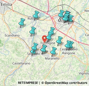 Mappa Via A.Corradini, 41043 Formigine MO, Italia (7.412)