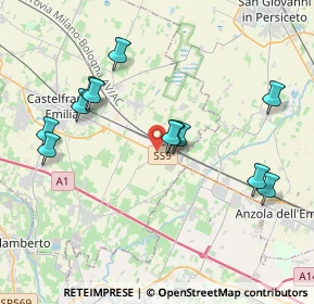 Mappa Via A. Boldrini, 41013 Castelfranco Emilia MO, Italia (3.95)