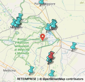 Mappa Strada Bastia Ponente, 44011 Argenta FE, Italia (9.3535)
