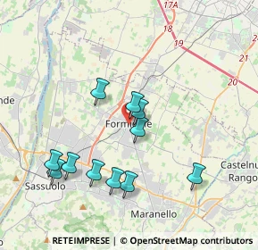 Mappa Via B. Schedoni, 41043 Formigine MO, Italia (3.66818)