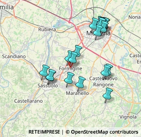 Mappa Via B. Schedoni, 41043 Formigine MO, Italia (7.403)