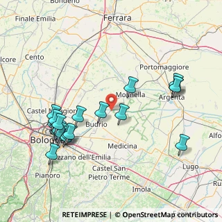 Mappa Via Rondanina, 40054 Budrio BO, Italia (17.7335)
