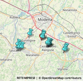 Mappa Via Mantegna, 41051 Castelnuovo Rangone MO, Italia (5.38133)