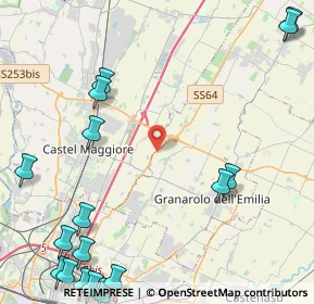 Mappa SS Porrettana, 40013 Castel Maggiore BO, Italia (6.9795)