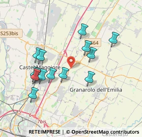 Mappa SS Porrettana, 40013 Castel Maggiore BO, Italia (3.64857)