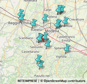 Mappa Via Giovanni Cimabue, 41043 Formigine MO, Italia (14.91765)