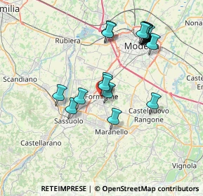 Mappa Via Giovanni Cimabue, 41043 Formigine MO, Italia (7.618)