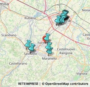 Mappa Via Giovanni Cimabue, 41043 Formigine MO, Italia (7.9295)