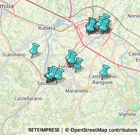 Mappa Via Giovanni Cimabue, 41043 Formigine MO, Italia (7.079)