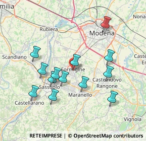Mappa Via Giovanni Cimabue, 41043 Formigine MO, Italia (7.19077)