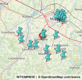 Mappa Via Giovanni Cimabue, 41043 Formigine MO, Italia (7.9055)