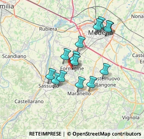 Mappa Via Giovanni Cimabue, 41043 Formigine MO, Italia (5.80929)