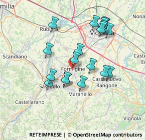 Mappa Via Antonio Allegri, 41043 Formigine MO, Italia (7.159)