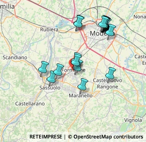 Mappa Via Mantegna, 41043 Formigine MO, Italia (7.639)