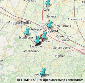 Mappa Via Antonio Allegri, 41043 Formigine MO, Italia (14.035)