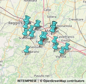 Mappa Via Antonio Allegri, 41043 Formigine MO, Italia (11.163)