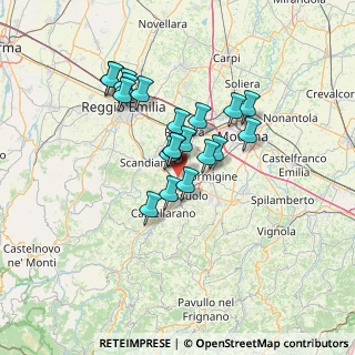 Mappa 42010 Casalgrande RE, Italia (10.8255)