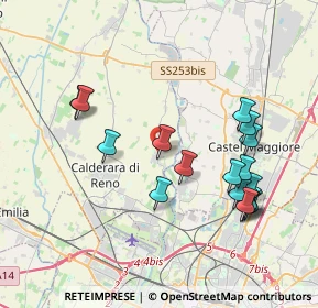 Mappa Via Arbizzani, 40012 Calderara di Reno BO, Italia (4.03059)