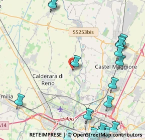 Mappa Via Arbizzani, 40012 Calderara di Reno BO, Italia (6.5275)