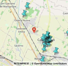Mappa Via Bazzane, 40012 Calderara di Reno BO, Italia (2.162)