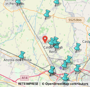 Mappa Via Bazzane, 40012 Calderara di Reno BO, Italia (6.078)