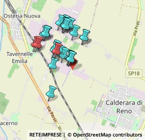 Mappa Via Bazzane, 40012 Calderara di Reno BO, Italia (0.77857)