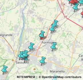 Mappa Via Felice Alessandri, 41043 Formigine MO, Italia (6.358)