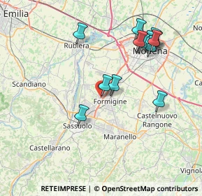 Mappa Via Wolfgang Amadeus Mozart, 41043 Formigine MO, Italia (8.08846)