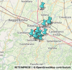 Mappa Via Wolfgang Amadeus Mozart, 41043 Formigine MO, Italia (8.09364)