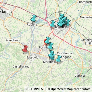 Mappa Via Edmondo de Amicis, 41043 Formigine MO, Italia (7.73412)