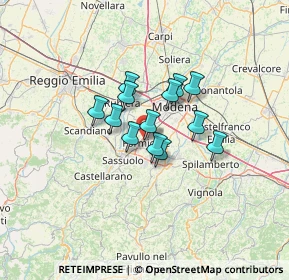 Mappa Via C.Farini, 41043 Formigine MO, Italia (8.40462)