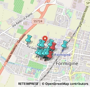 Mappa Via C.Farini, 41043 Formigine MO, Italia (0.3165)