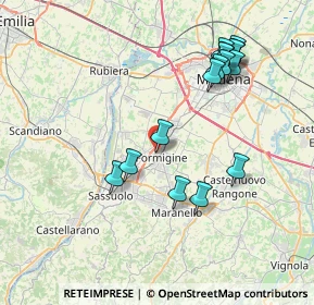 Mappa Via C.Farini, 41043 Formigine MO, Italia (8.08563)