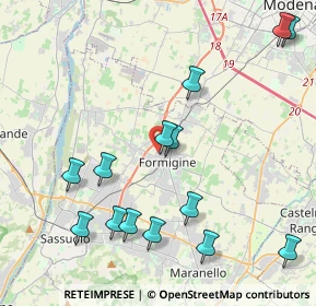 Mappa Via C.Farini, 41043 Formigine MO, Italia (4.80357)