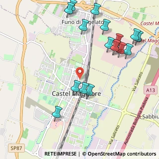 Mappa Via Gramsci Antonio, 40013 Castel Maggiore BO, Italia (1.26118)
