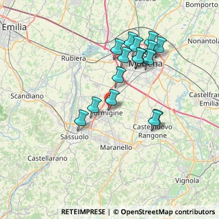 Mappa Via Asiago, 41043 Formigine MO, Italia (7.23625)
