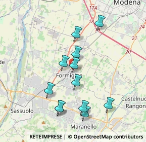 Mappa Piazza Giacomo Brodolini, 41043 Formigine MO, Italia (3.60833)