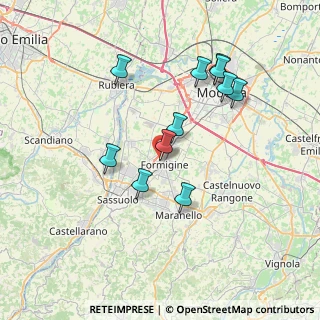 Mappa Via Giovanni Giolitti, 41043 Formigine MO, Italia (6.96545)