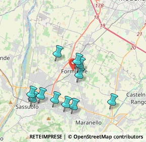 Mappa Via Zanfrognini, 41043 Formigine MO, Italia (3.69909)