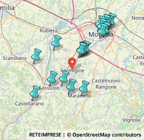 Mappa Via Ciro Menotti, 41043 Formigine MO, Italia (7.55105)