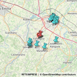 Mappa Via Ciro Menotti, 41043 Formigine MO, Italia (7.1065)