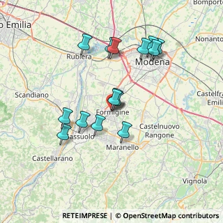 Mappa Via Ciro Menotti, 41043 Formigine MO, Italia (6.67667)