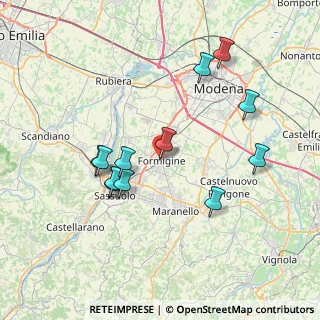 Mappa Via Zanfrognini, 41043 Formigine MO, Italia (7.43083)