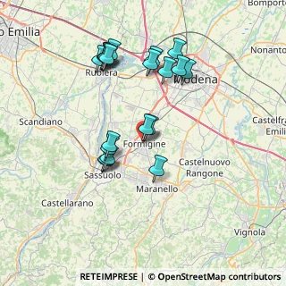 Mappa Via Zanfrognini, 41043 Formigine MO, Italia (7.223)