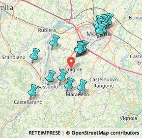 Mappa Via San Pietro, 41043 Formigine MO, Italia (7.50789)