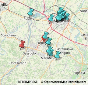 Mappa Piazza Repubblica, 41043 Formigine MO, Italia (7.88353)