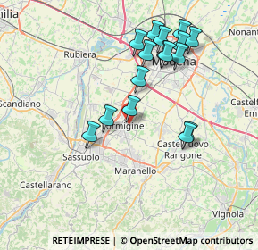 Mappa Via Valle d Aosta, 41043 Formigine MO, Italia (7.4075)