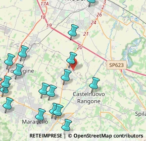 Mappa Strada Santa Lucia, 41051 Castelnuovo Rangone MO, Italia (5.9675)